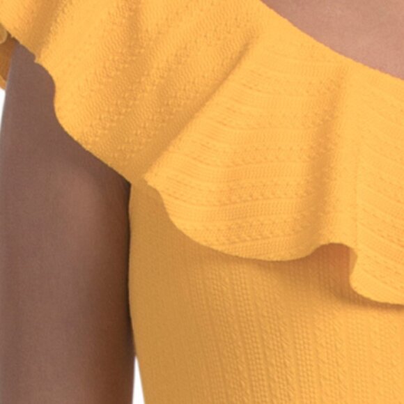 SHOSHANNA Made In Usa Ruffle One Shoulder - Picture 3 of 3